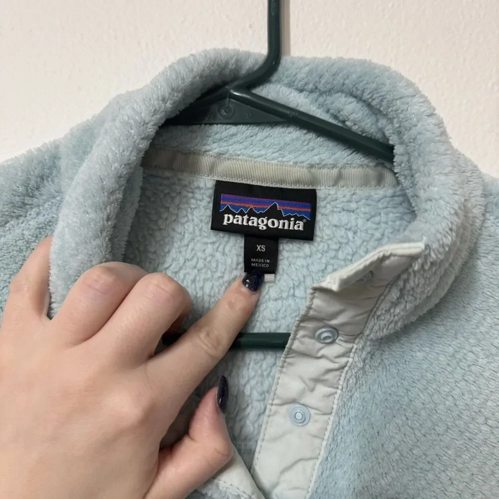 Patagonia Women’s Re-Tool Snap-T Polartec Fleece Pullover Blue Size XS